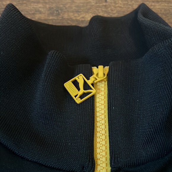 Puma Women’s Black, Green & Yellow Zip Up Track Jacket. Size S. - Picture 5 of 6